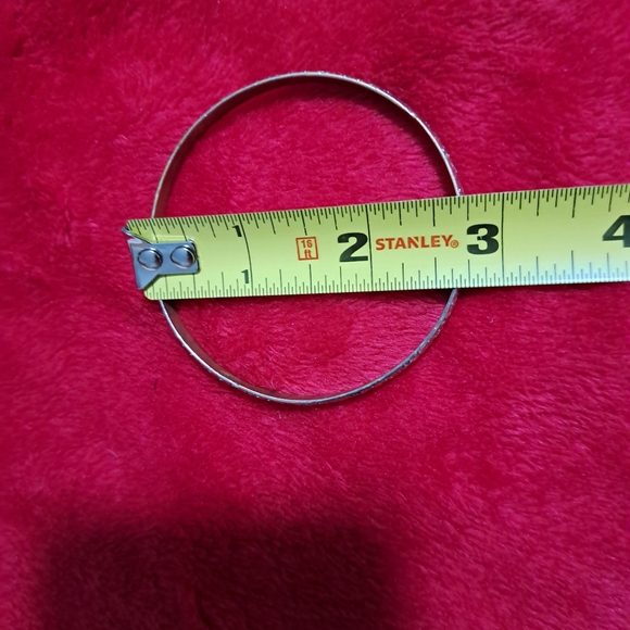 925 Sterling Silver Mexican Bangle Bracelet - Picture 3 of 3